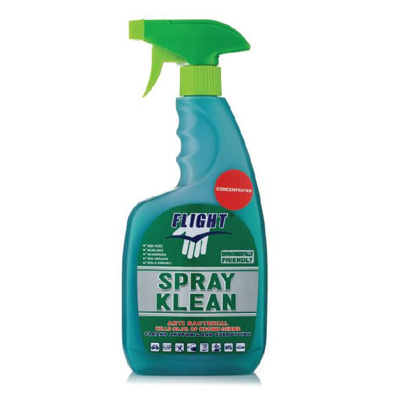 (040075) Flight Spray Klean Antibacterial Cleaner 500ml, Singles & Cases - incl VAT - Chemqua